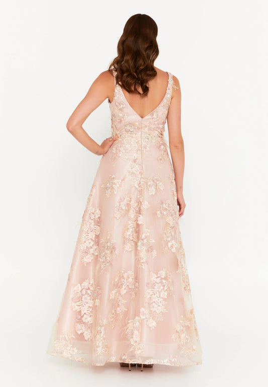 Sleeveless Maxi Tulle Column Regular Wedding Guest Dress Unit Price: €61