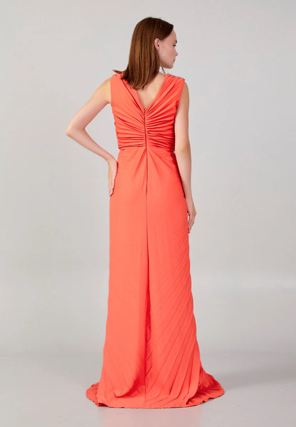 Sleeveless Maxi Chiffon Column Regular Wedding Guest Dress Unit Price: €80