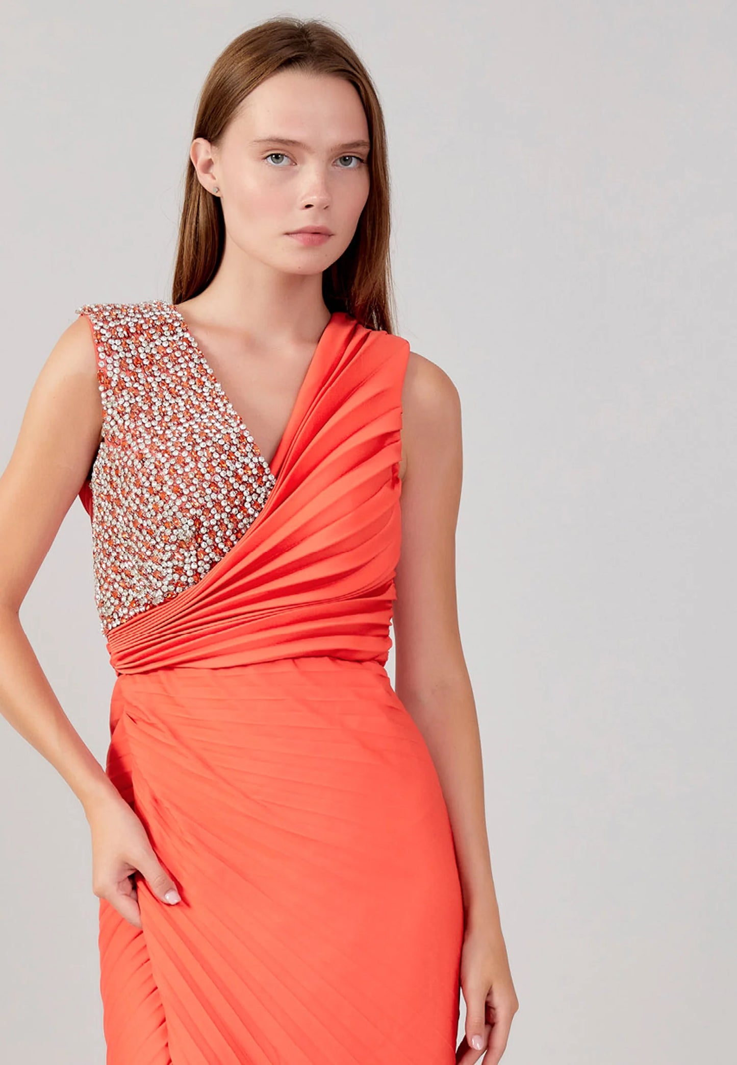 Sleeveless Maxi Chiffon Column Regular Wedding Guest Dress Unit Price: €80