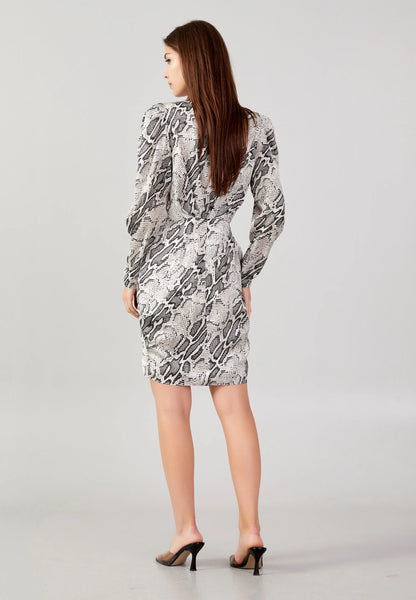 Long Sleeve Mini Satin Column Regular Casual Dress Unit Price: €19