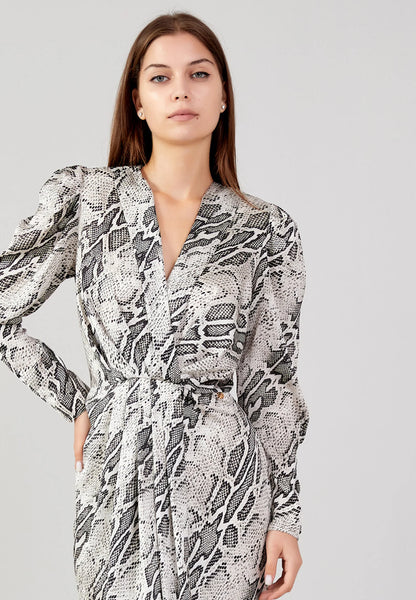 Long Sleeve Mini Satin Column Regular Casual Dress Unit Price: €19