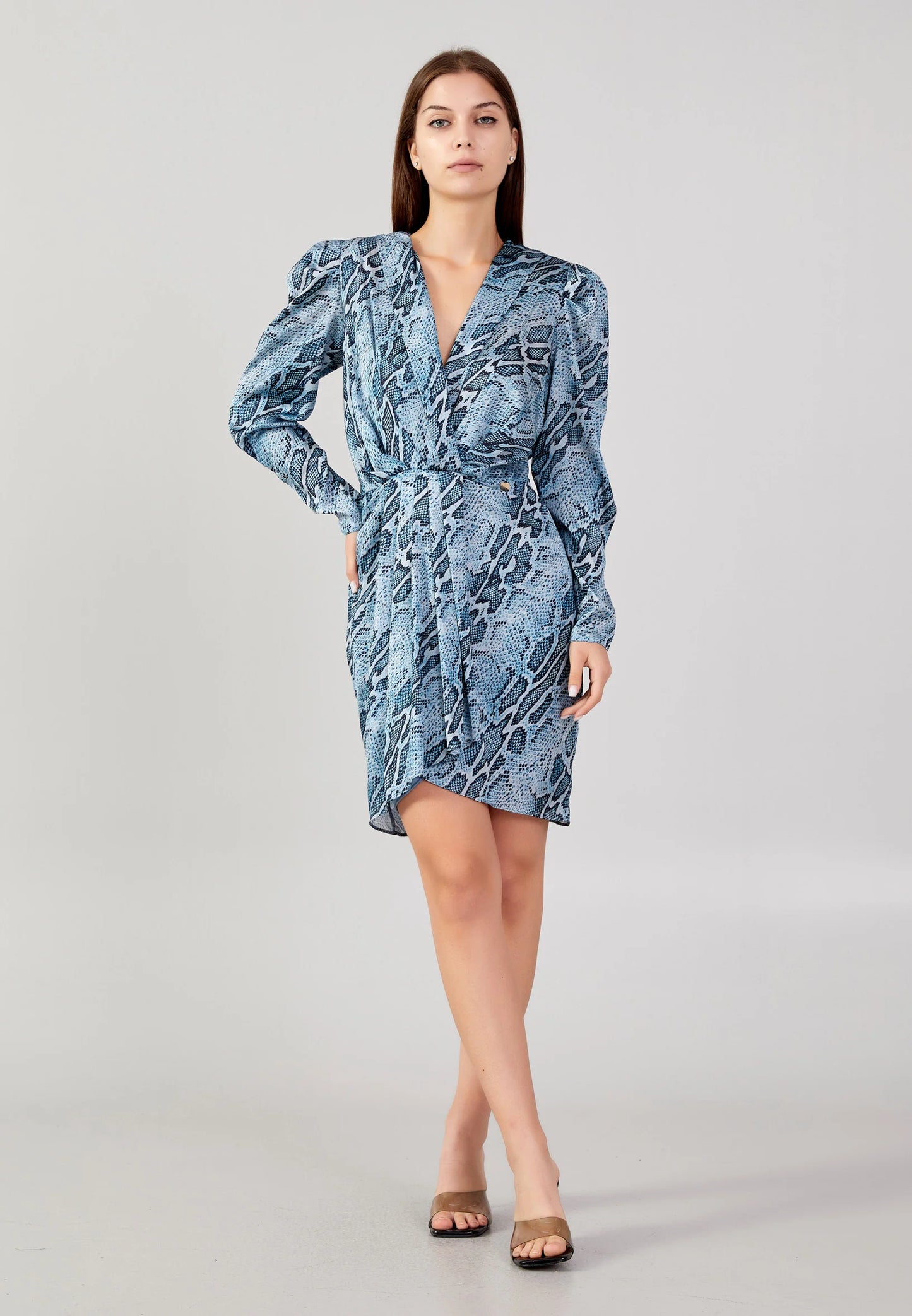 Long Sleeve Mini Satin Column Regular Casual Dress Unit Price: €19