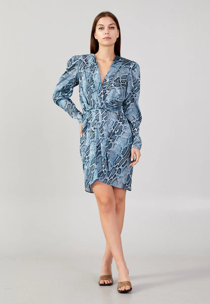 Long Sleeve Mini Satin Column Regular Casual Dress Unit Price: €19