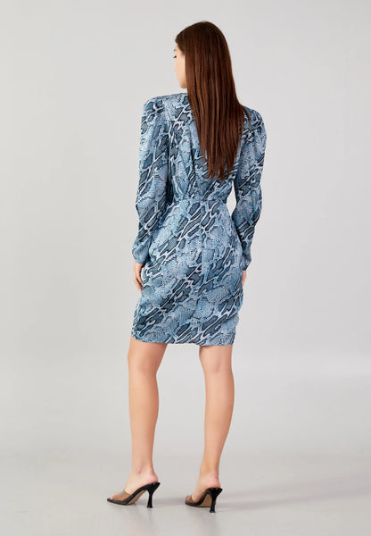 Long Sleeve Mini Satin Column Regular Casual Dress Unit Price: €19