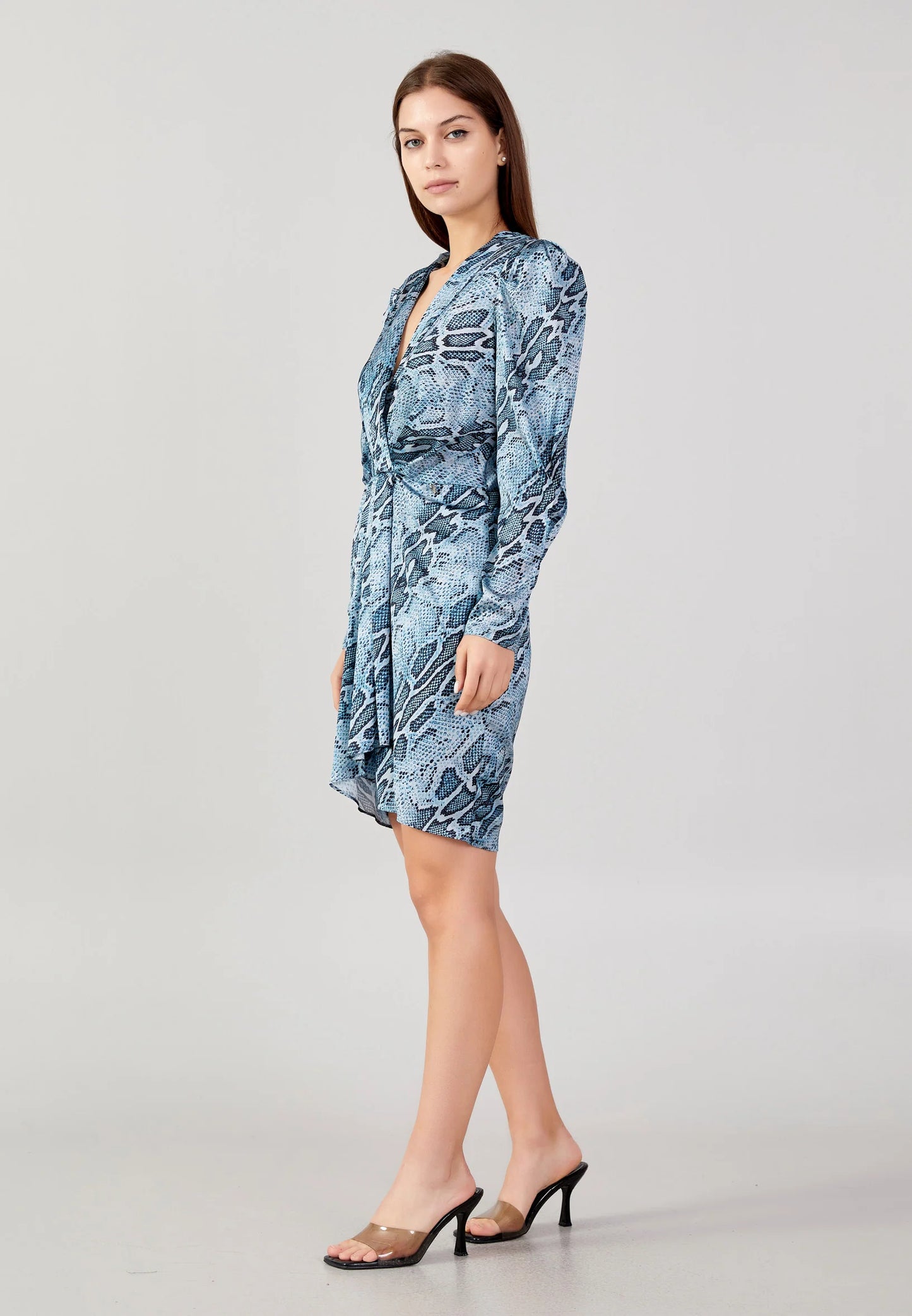 Long Sleeve Mini Satin Column Regular Casual Dress Unit Price: €19