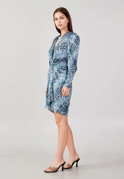 Long Sleeve Mini Satin Column Regular Casual Dress Unit Price: €19