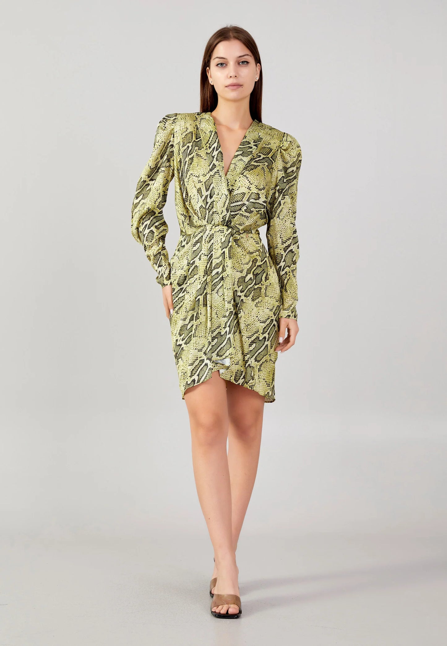 Long Sleeve Mini Satin Column Regular Casual Dress Unit Price: €19