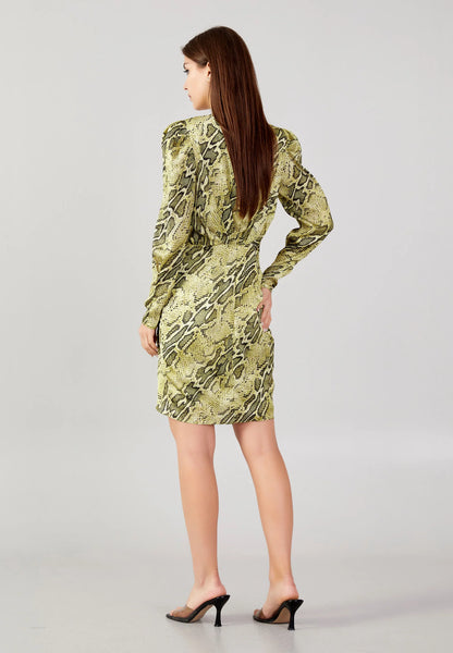 Long Sleeve Mini Satin Column Regular Casual Dress Unit Price: €19