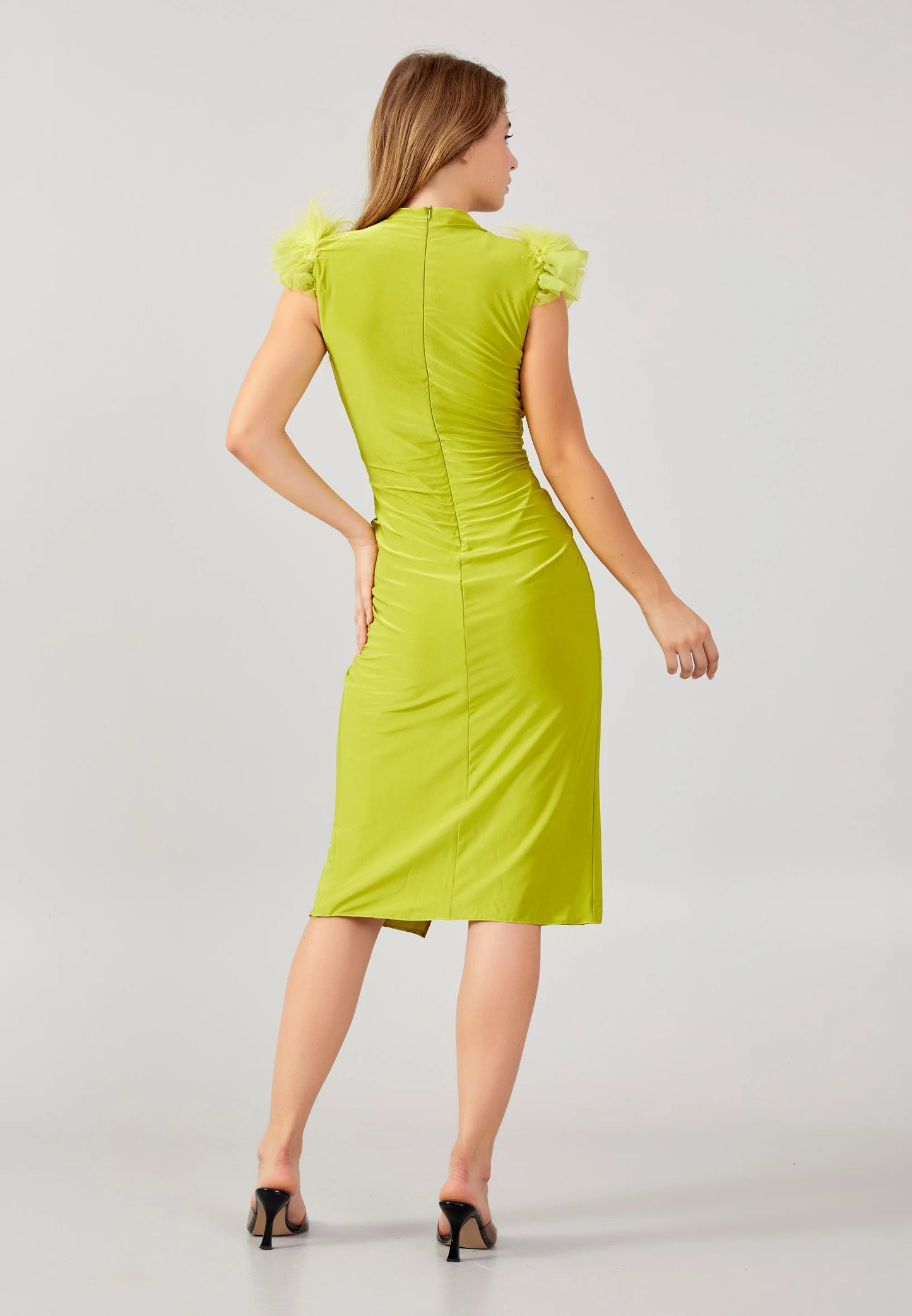 Short Sleeve Midi Lycra Bodycon Regular Evening Dress Unit Price: €36