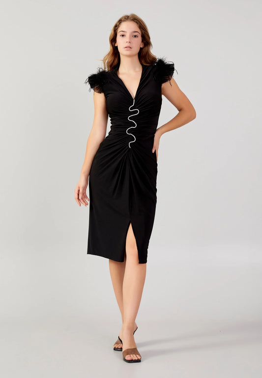 Short Sleeve Midi Lycra Bodycon Regular Evening Dress Unit Price: €36