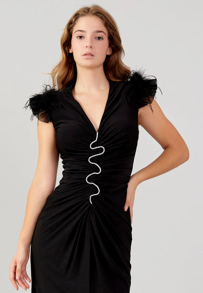 Short Sleeve Midi Lycra Bodycon Regular Evening Dress Unit Price: €36