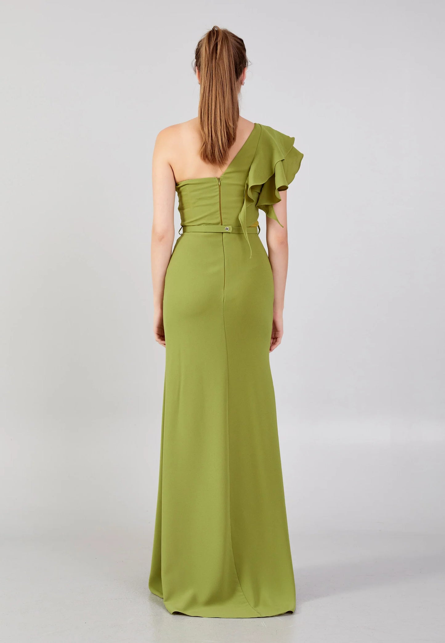 One Shoulder Maxi Crepe Column Regular Wedding Guest Dress Unit Price: €48