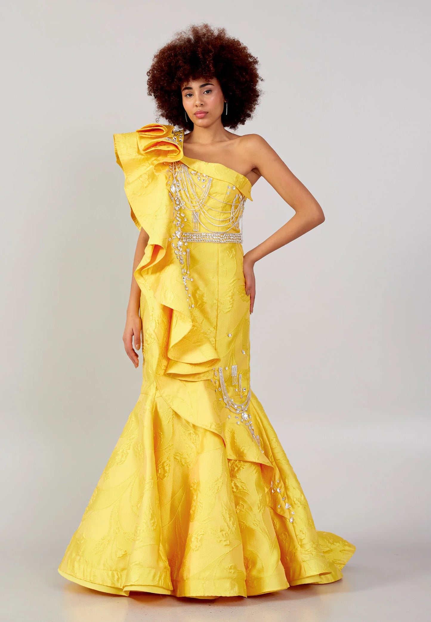 One Shoulder Maxi Polyester A - Line Regular Prom Dress Unit Price: €225