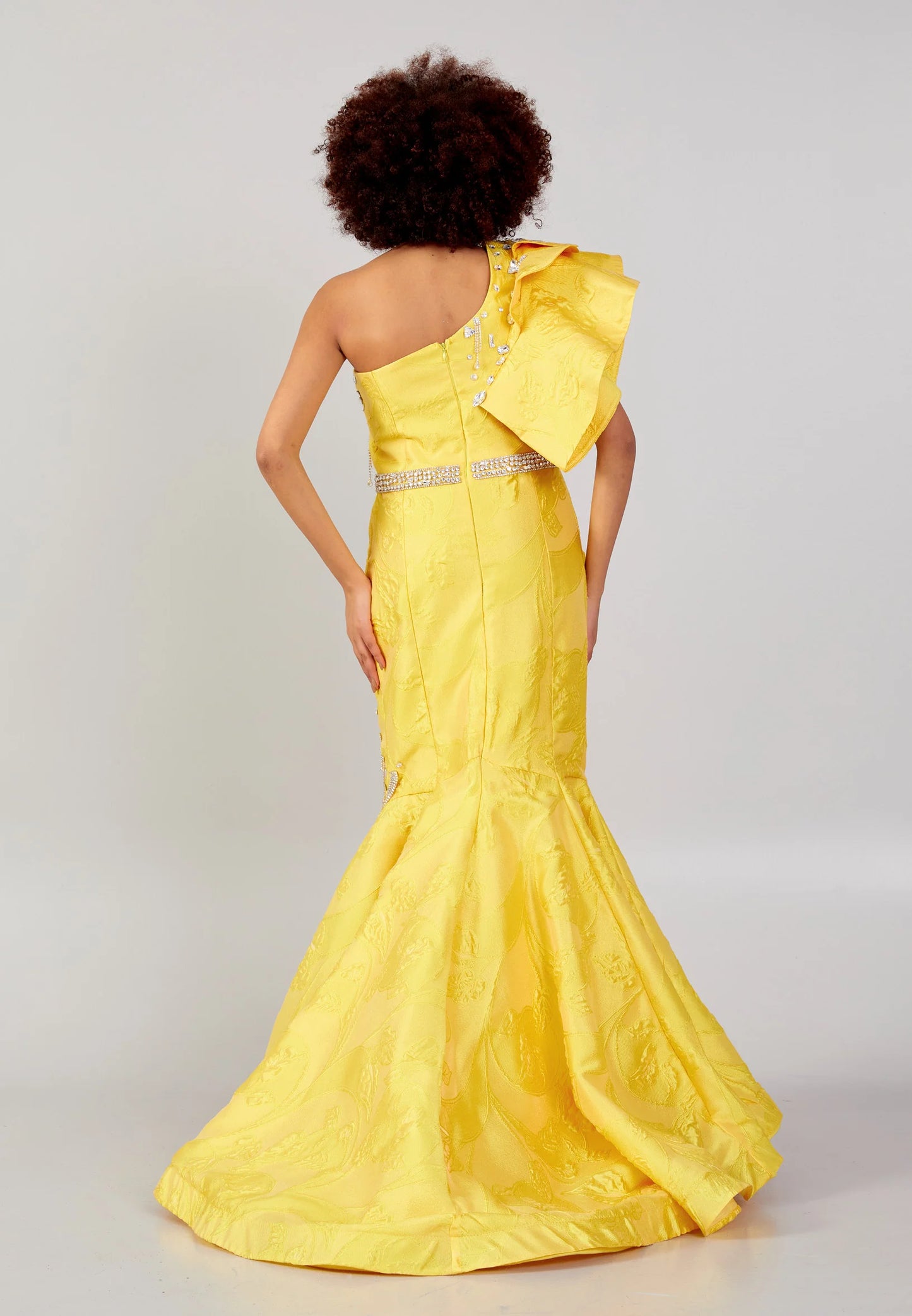 One Shoulder Maxi Polyester A - Line Regular Prom Dress Unit Price: €225