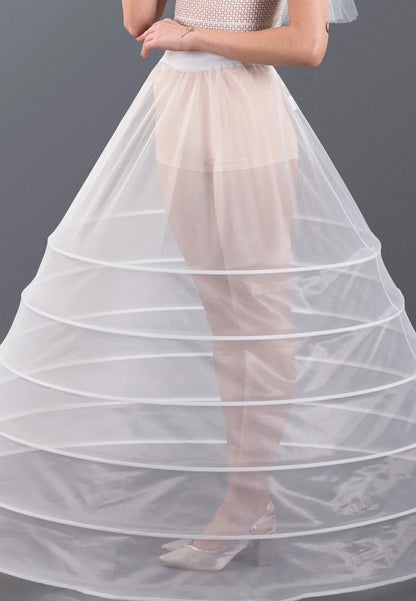 6 Hoops Tulle Without Flounce A-line Petticoat Unit Price: €15