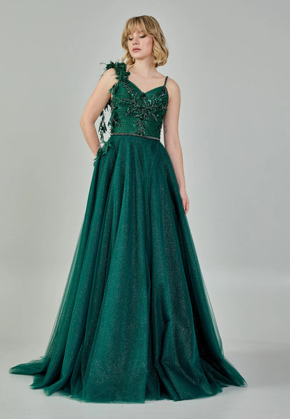 Sleeveless Maxi Tulle Regular Engagement Dress Unit Price: €210