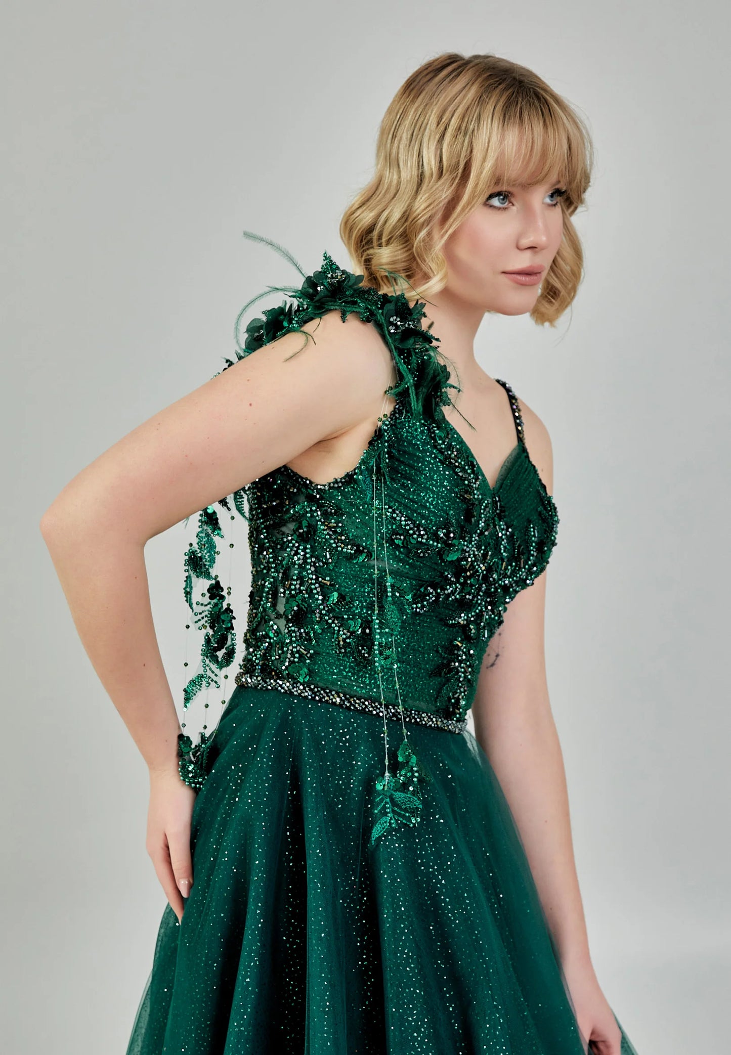 Sleeveless Maxi Tulle Regular Engagement Dress Unit Price: €210