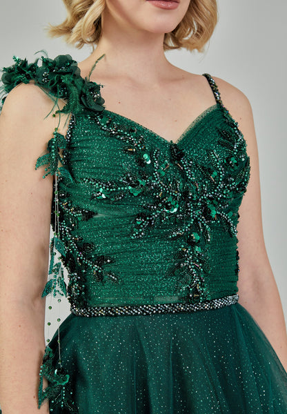 Sleeveless Maxi Tulle Regular Engagement Dress Unit Price: €210