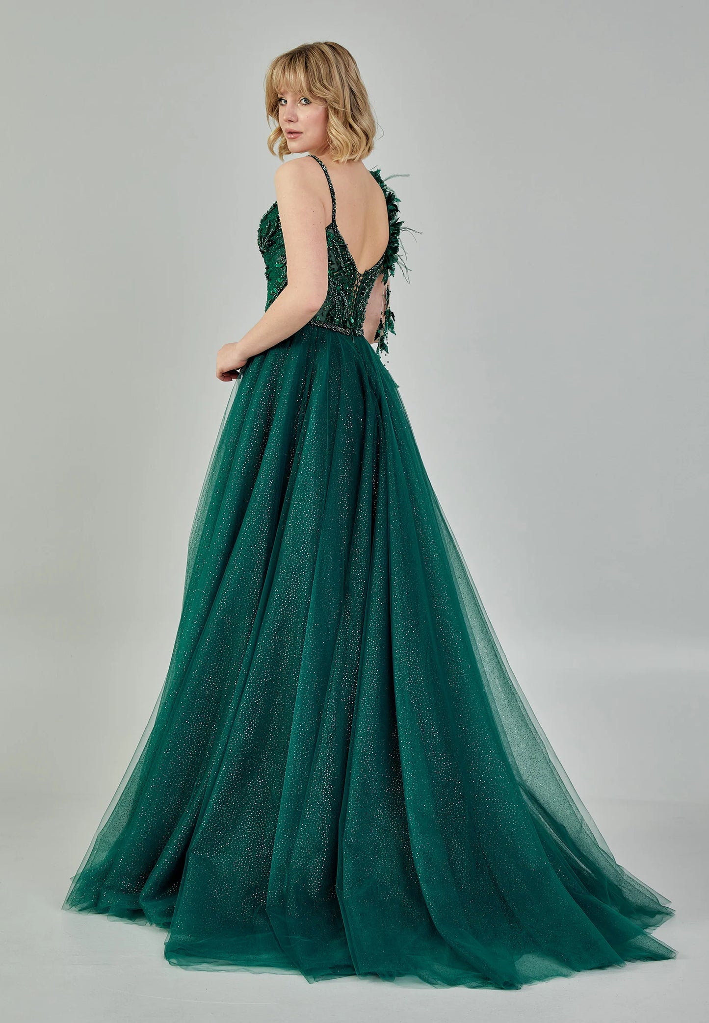 Sleeveless Maxi Tulle Regular Engagement Dress Unit Price: €210