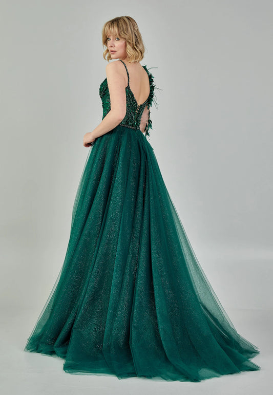 Sleeveless Maxi Tulle Regular Engagement Dress Unit Price: €210