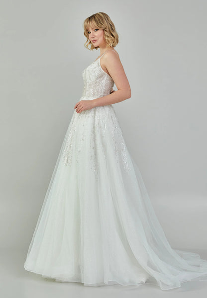 Sleeveless Maxi Tulle Regular Wedding Dress Unit Price: €210