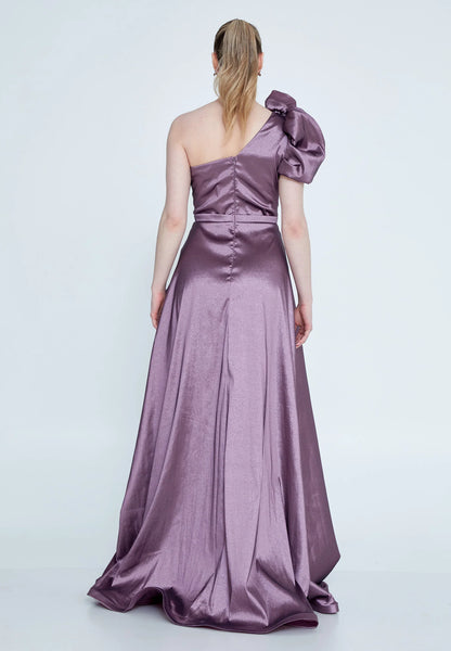 One Shoulder Maxi Polyester A - Line Regular Wedding Guest Dress Unit Price: €38
