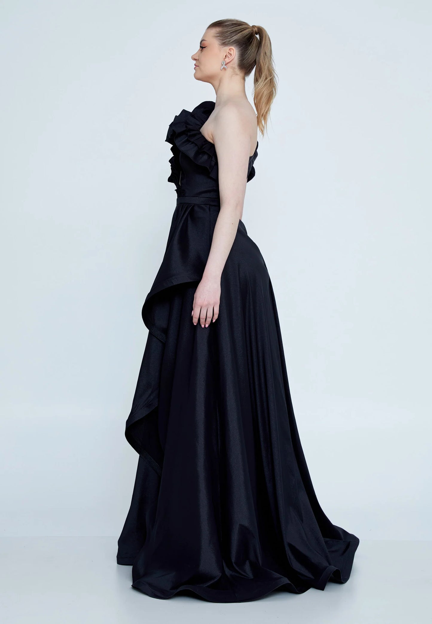 One Shoulder Maxi Polyester A - Line Regular Wedding Guest Dress Unit Price: €38