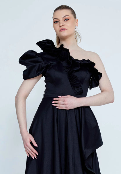 One Shoulder Maxi Polyester A - Line Regular Wedding Guest Dress Unit Price: €38