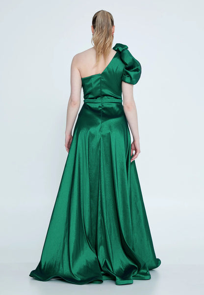 One Shoulder Maxi Polyester A - Line Regular Wedding Guest Dress Unit Price: €38