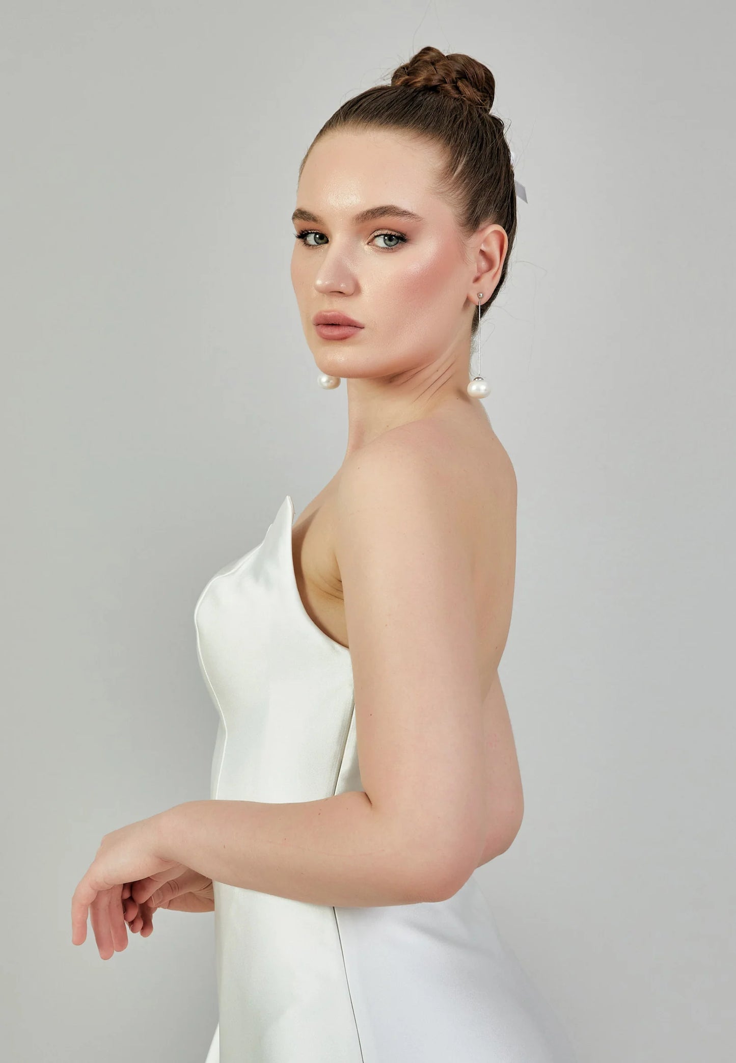 Strapless Maxi Satin Regular Wedding Dress Unit Price: €220