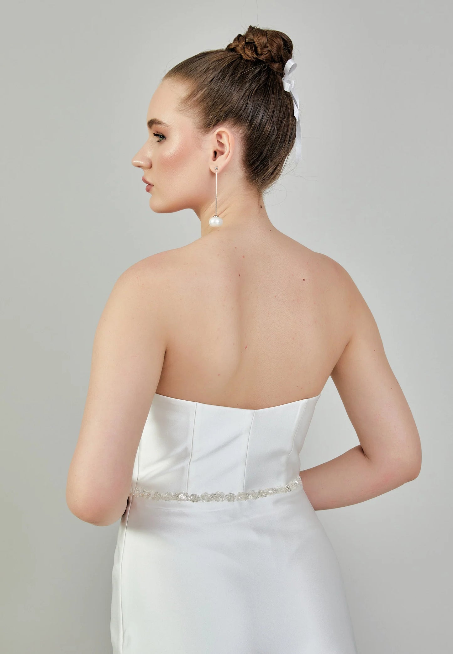 Strapless Maxi Satin Regular Wedding Dress Unit Price: €220