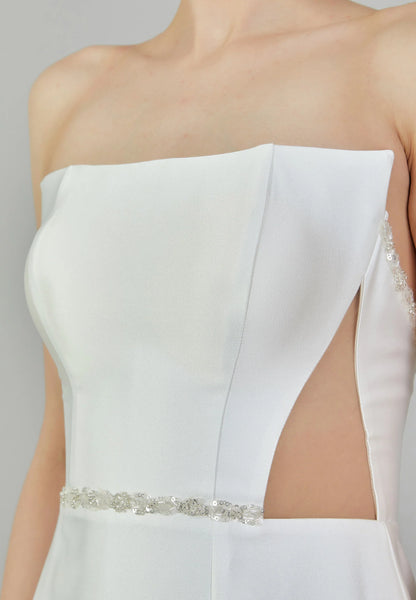 Strapless Maxi Satin Regular Wedding Dress Unit Price: €230