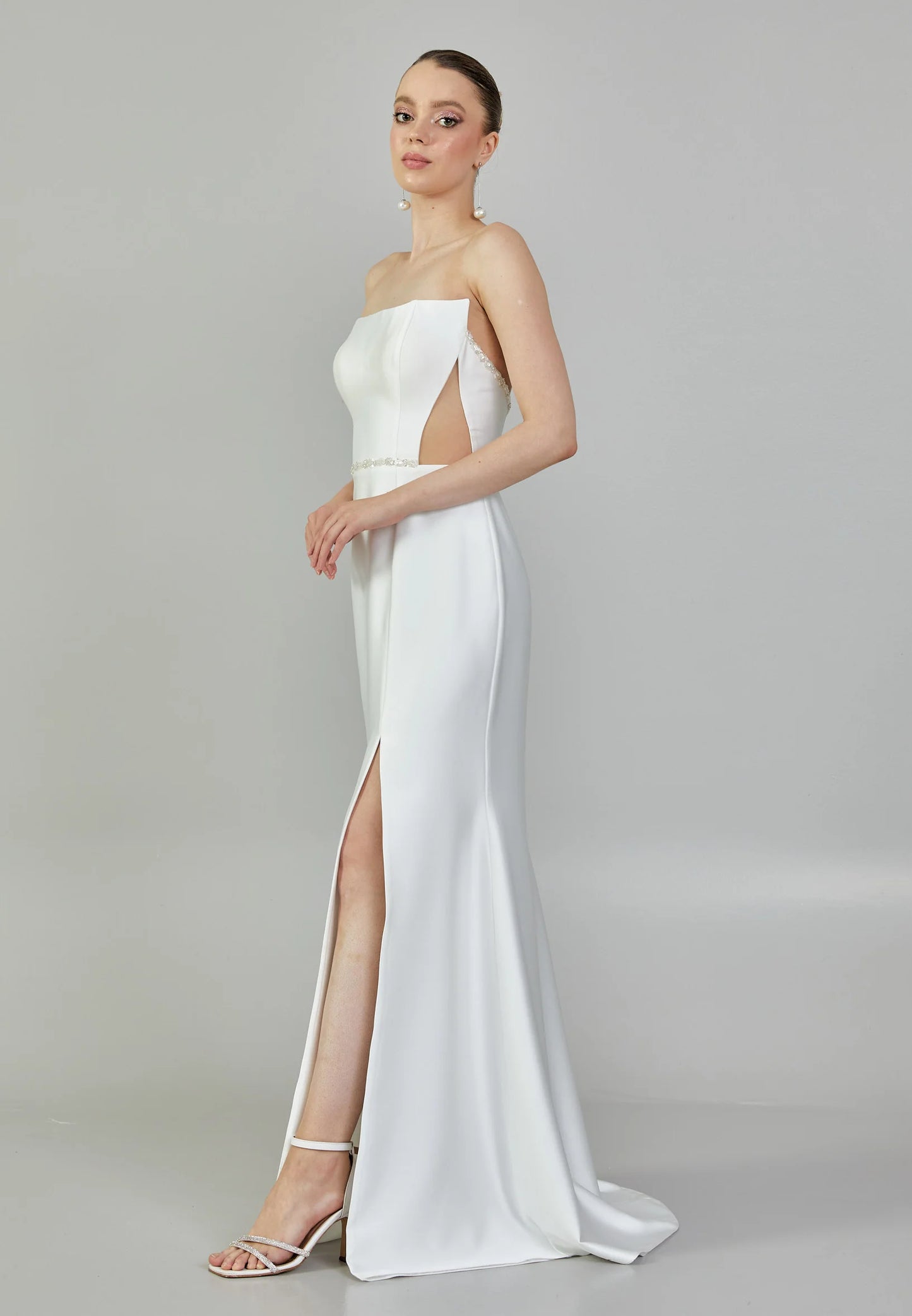 Strapless Maxi Satin Regular Wedding Dress Unit Price: €230