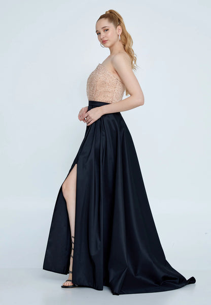 Strapless Maxi Polyester Column Regular Wedding Guest Dress Unit Price: €60