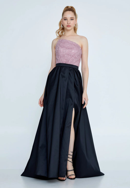 Strapless Maxi Polyester Column Regular Wedding Guest Dress Unit Price: €60