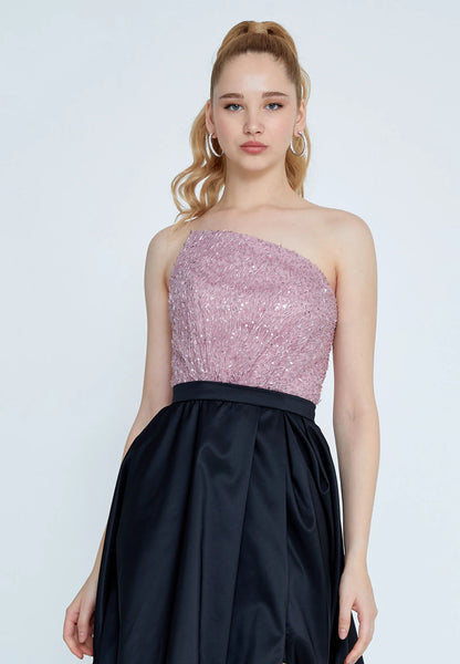 Strapless Maxi Polyester Column Regular Wedding Guest Dress Unit Price: €60