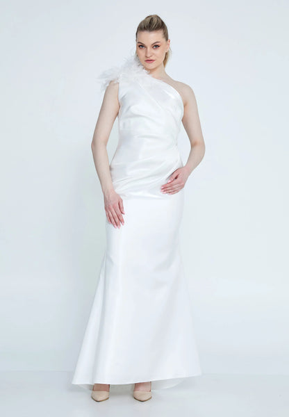 One Shoulder Maxi Polyester Fit & Flare Regular Wedding Guest Dress Unit Price: €49