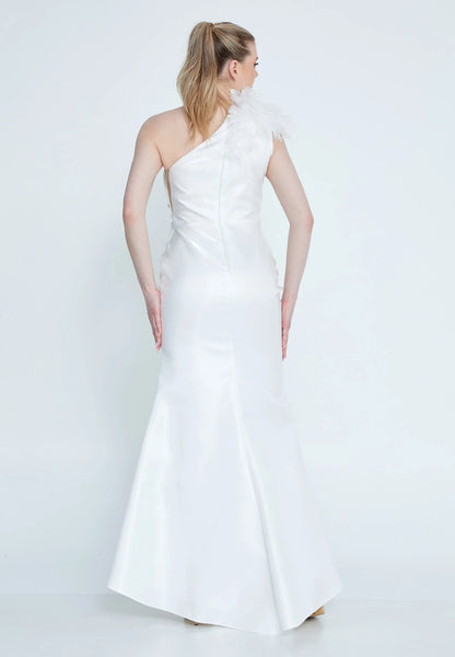 One Shoulder Maxi Polyester Fit & Flare Regular Wedding Guest Dress Unit Price: €49