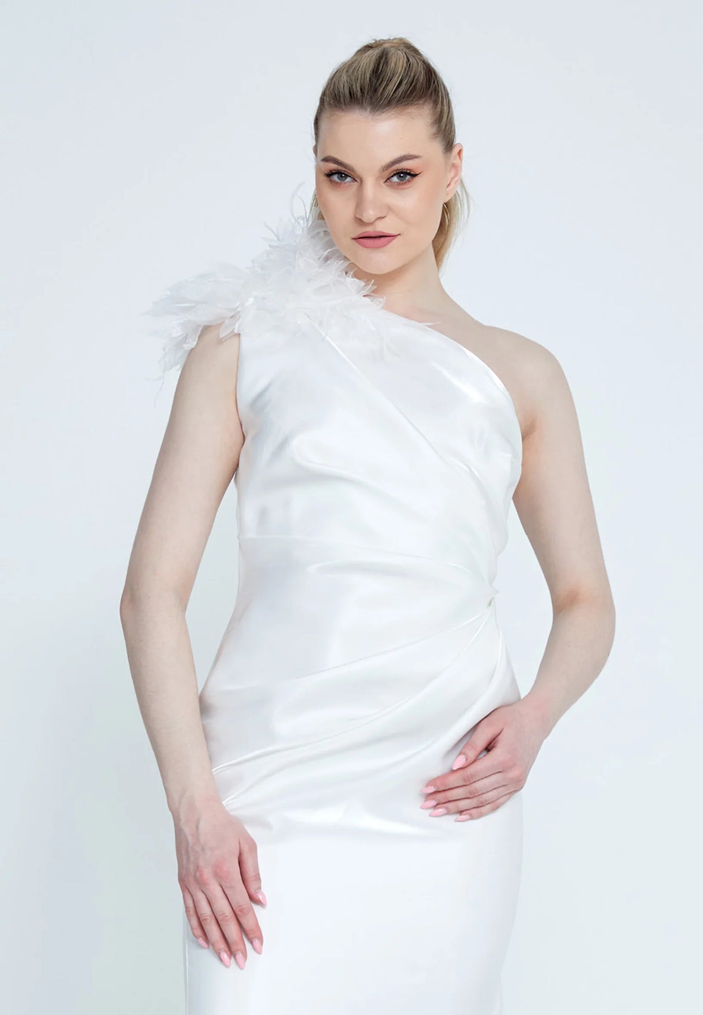 One Shoulder Maxi Polyester Fit & Flare Regular Wedding Guest Dress Unit Price: €49