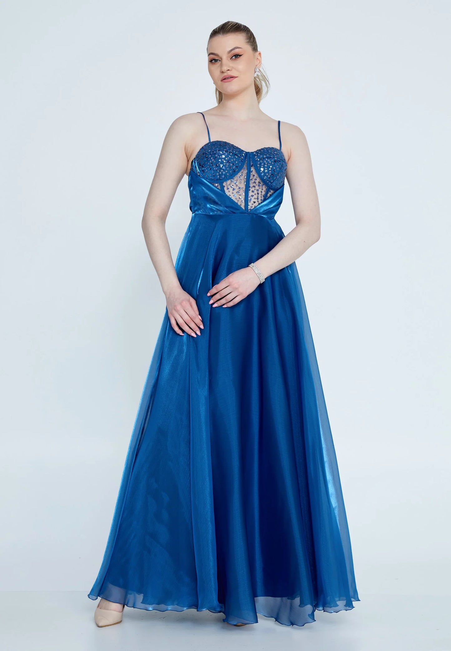 Sleeveless Maxi Polyester Column Regular Wedding Guest Dress Unit Price: €34