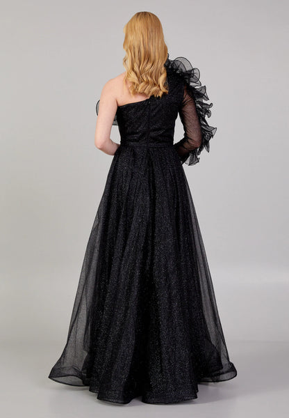 One Shoulder Maxi Tulle A - Line Regular Prom Dress Unit Price: €45