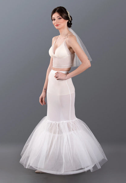 1 Hoop Tulle Without Flounce Fish Cut Petticoat Unit Price: €24