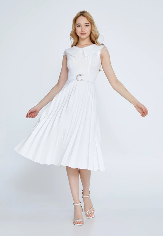 Sleeveless Midi Lycra Column Regular Evening Dress Unit Price: €36