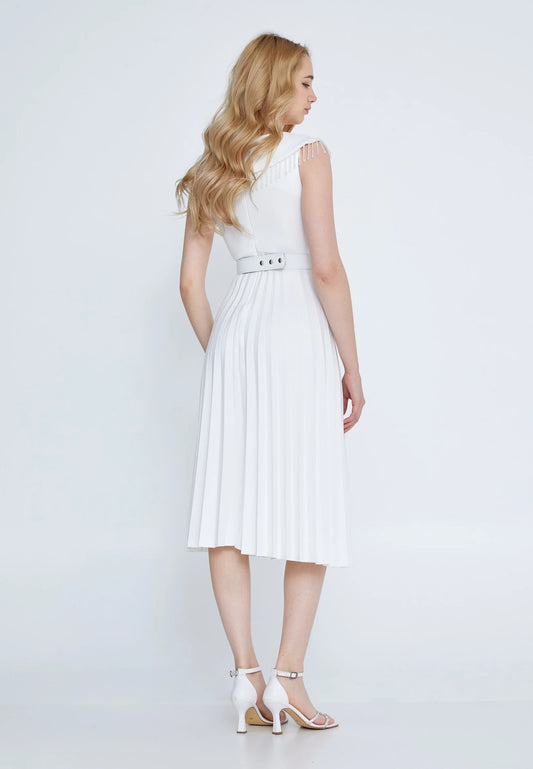 Sleeveless Midi Lycra Column Regular Evening Dress Unit Price: €36