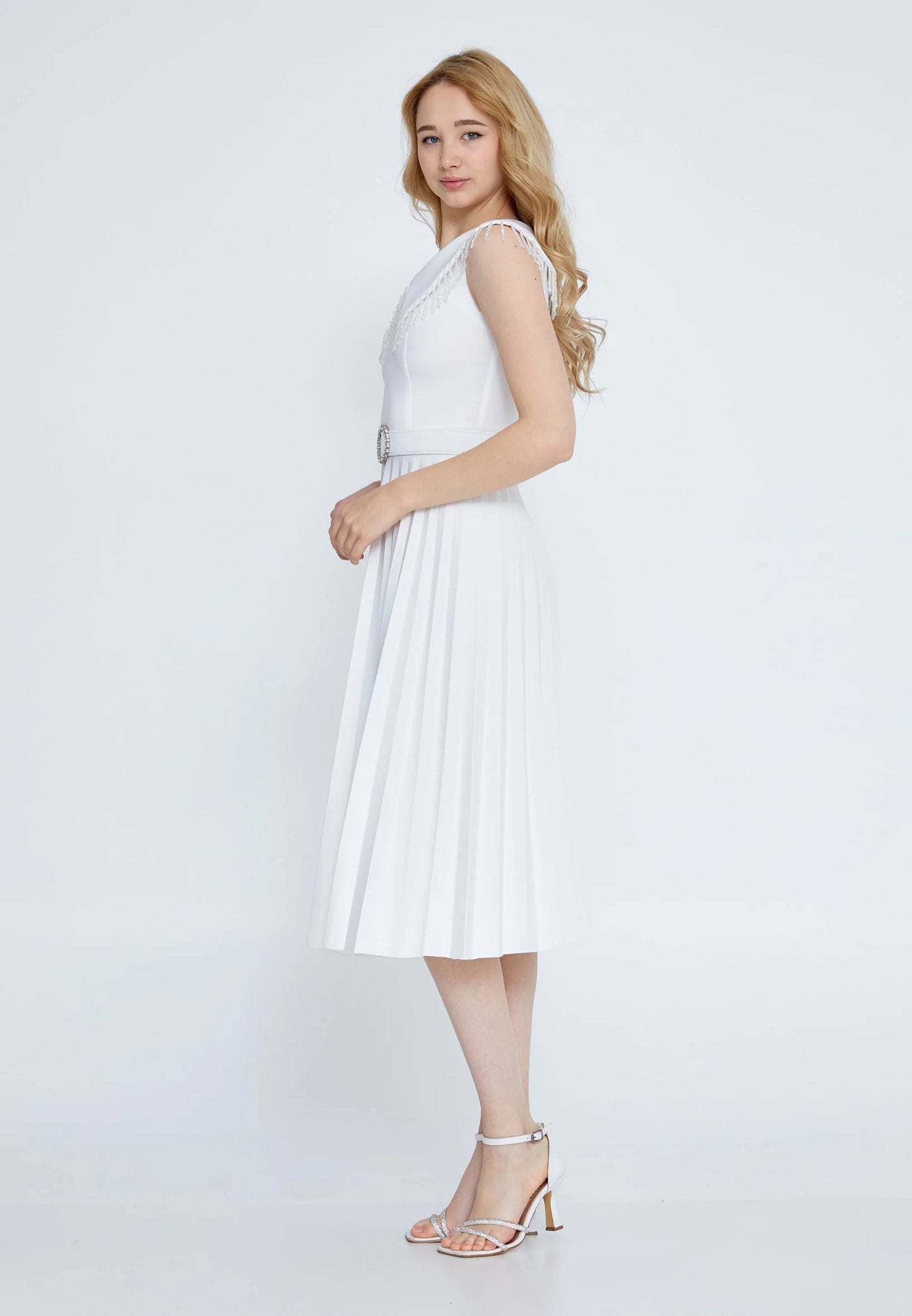 Sleeveless Midi Lycra Column Regular Evening Dress Unit Price: €36