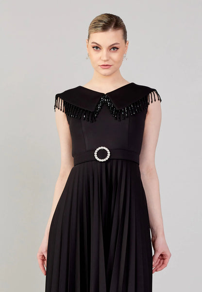 Sleeveless Midi Lycra Column Regular Evening Dress Unit Price: €36