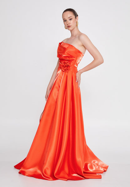 Strapless Maxi Polyester Column Regular Wedding Guest Dress Unit Price: €78
