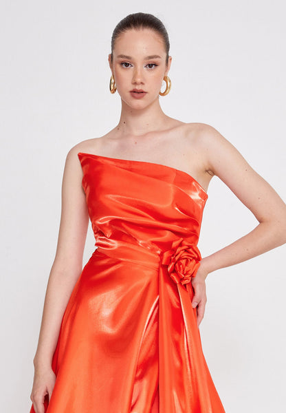 Strapless Maxi Polyester Column Regular Wedding Guest Dress Unit Price: €78