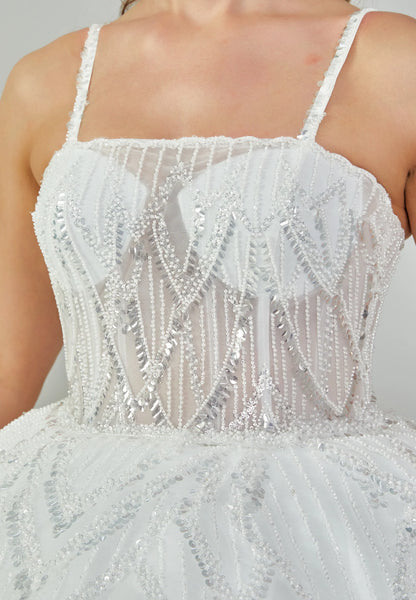 Sleeveless Maxi Polyester Plus Size Wedding Dress Unit Price: €240