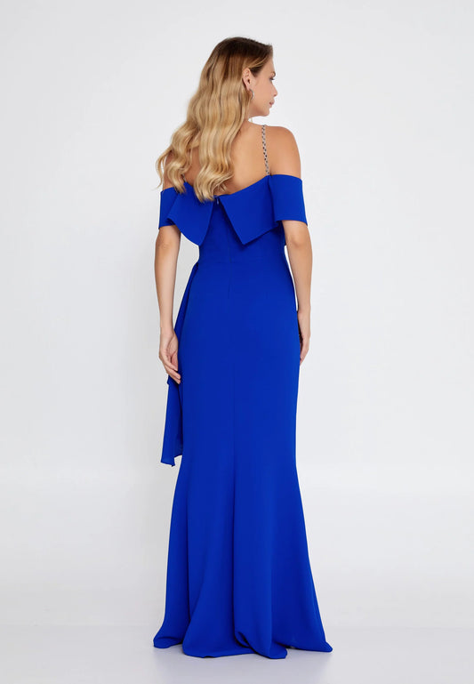 Off Shoulder Maxi Viscose Mermaid Regular Wedding Guest Dress Unit Price: €32